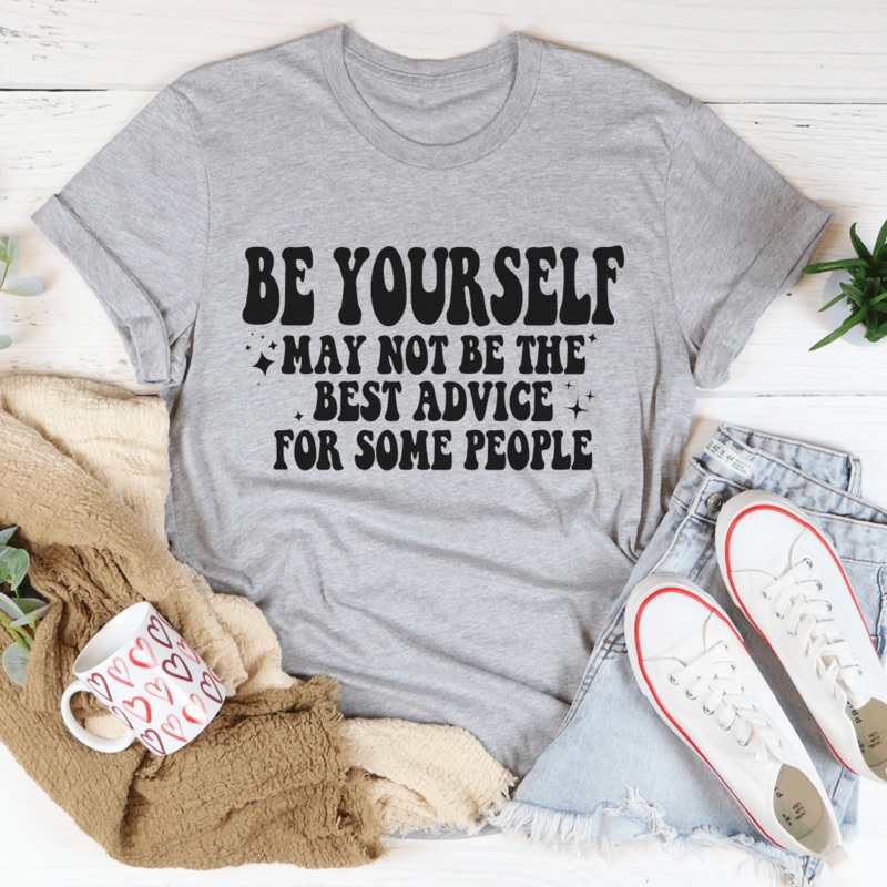 Be Yourself Tee Athletic Heather S