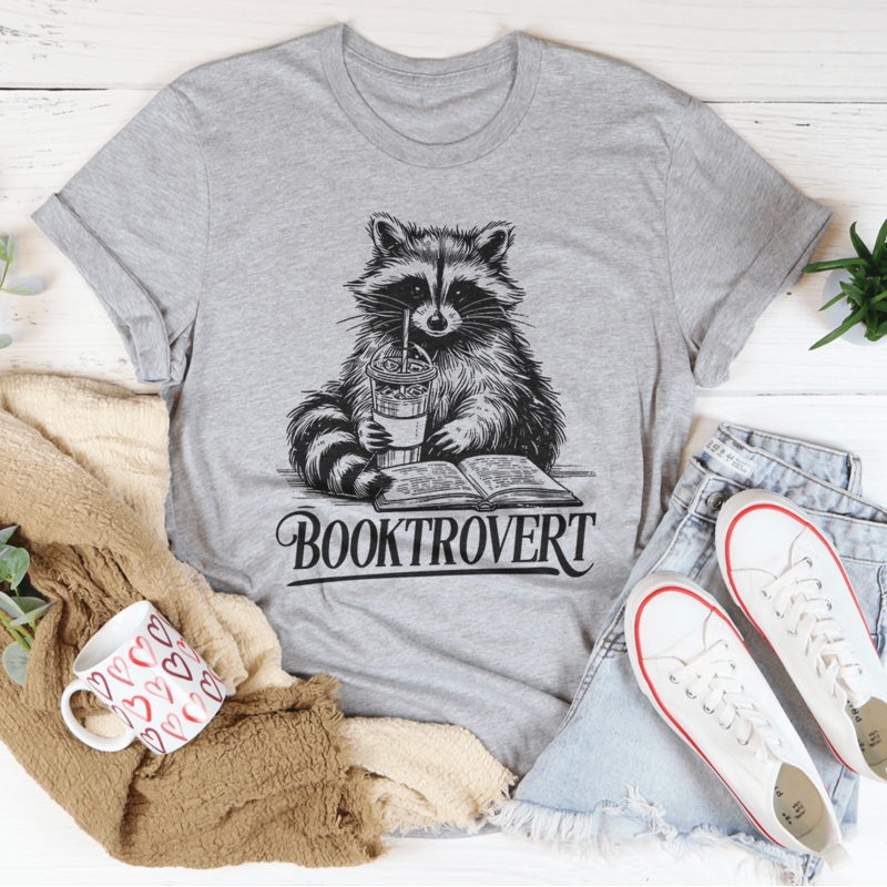 Booktrovert Bookish Tee Mustard S