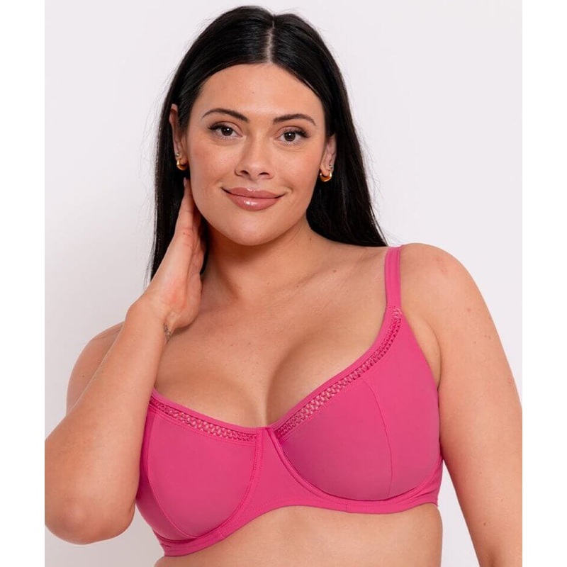 Curvy Kate First Class Balcony Bikini Top – Pink 30D