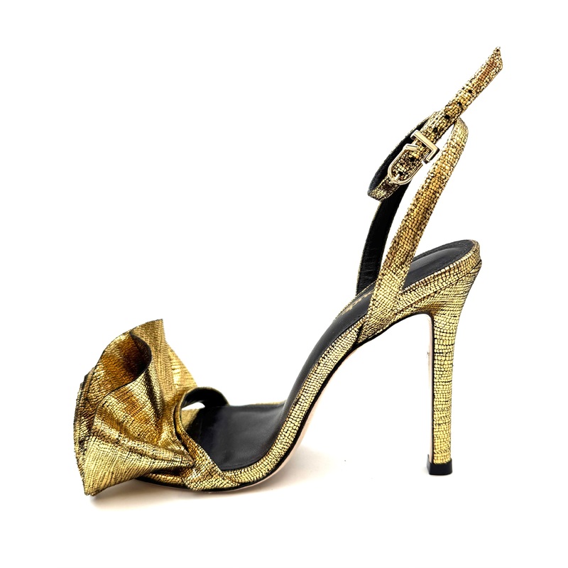 Gold Metallic Leather Heel – Size 6 Size 6