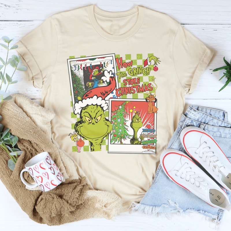 How The Grinch Stole Christmas Tee Athletic Heather S