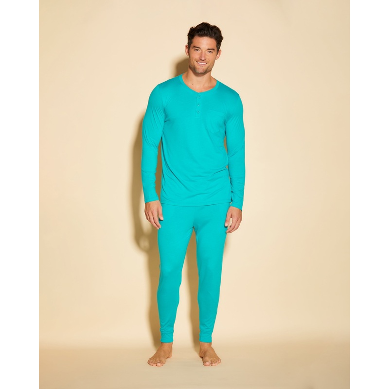 Pyjama Henley & Jogger Pour Homme Andaman Sea/Andaman Sea S