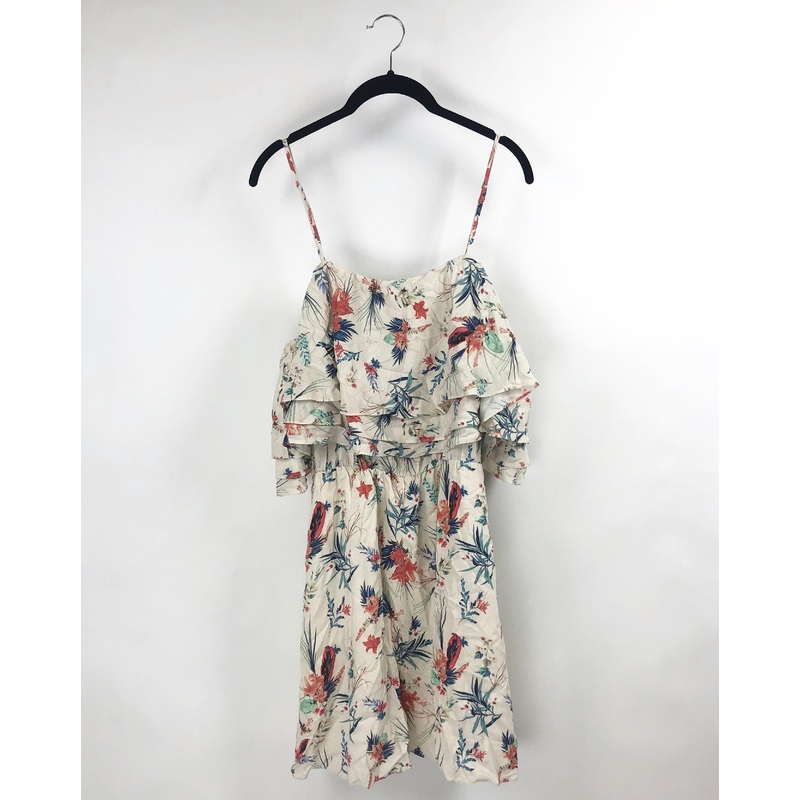 Tropical Off The Shoulder Dress- Small