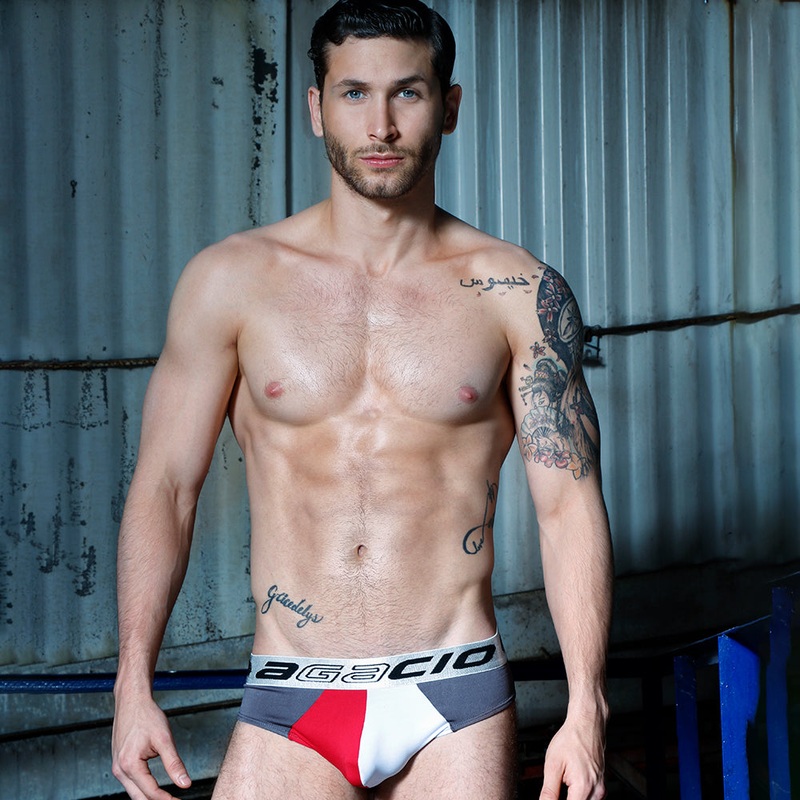 Agacio AGH028 Brief Small GreyWhite