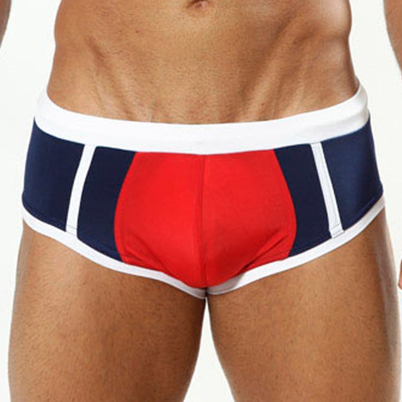 Cover Male CM0706  Red Navy Swim Boxer Small Blue