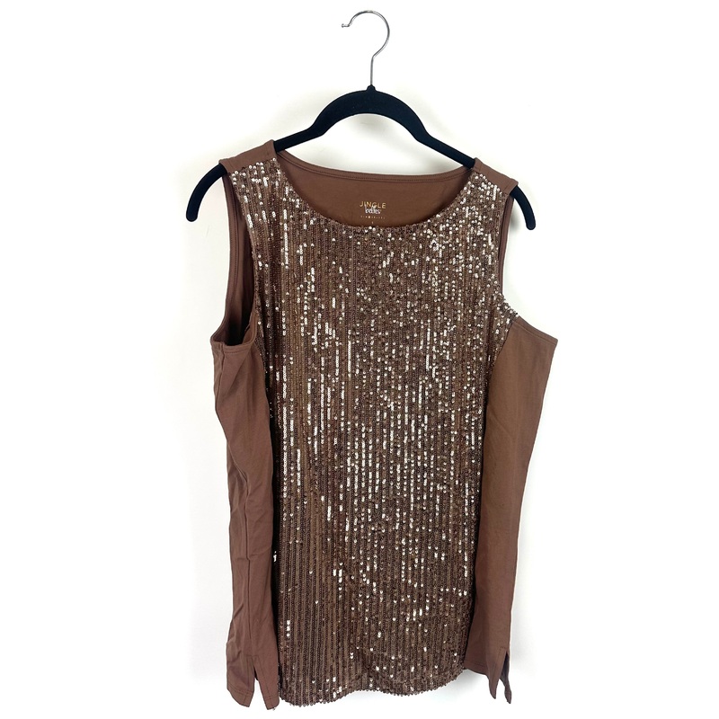 Light Brown Sequin Tank – Size 6/8