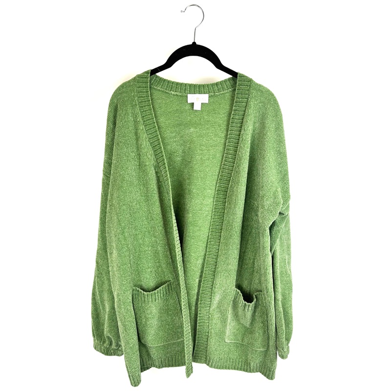 Plush Green Cardigan – Size 6/8