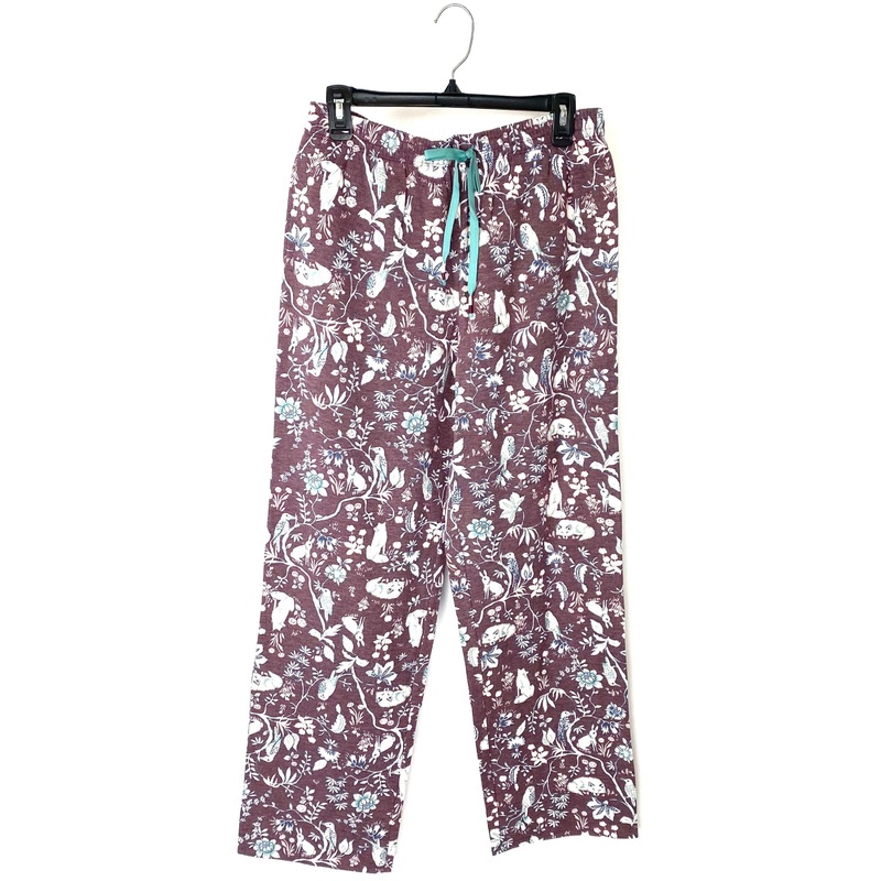 Burgundy Animal Printed Sweatpants – Small and Medium Small
