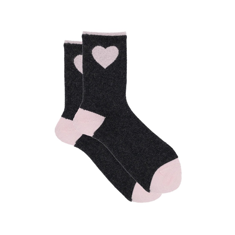 Hartie Charcoal Cashmere Socks Charcoal One Size
