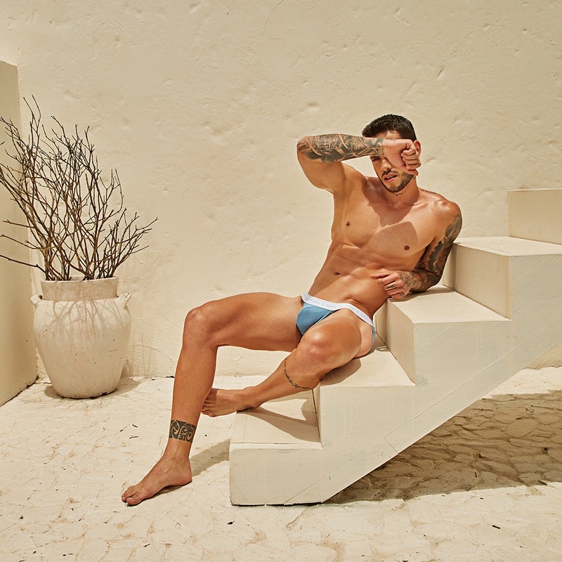 Intymen INE033 Sporty Backless Jockstrap Small Baby Blue