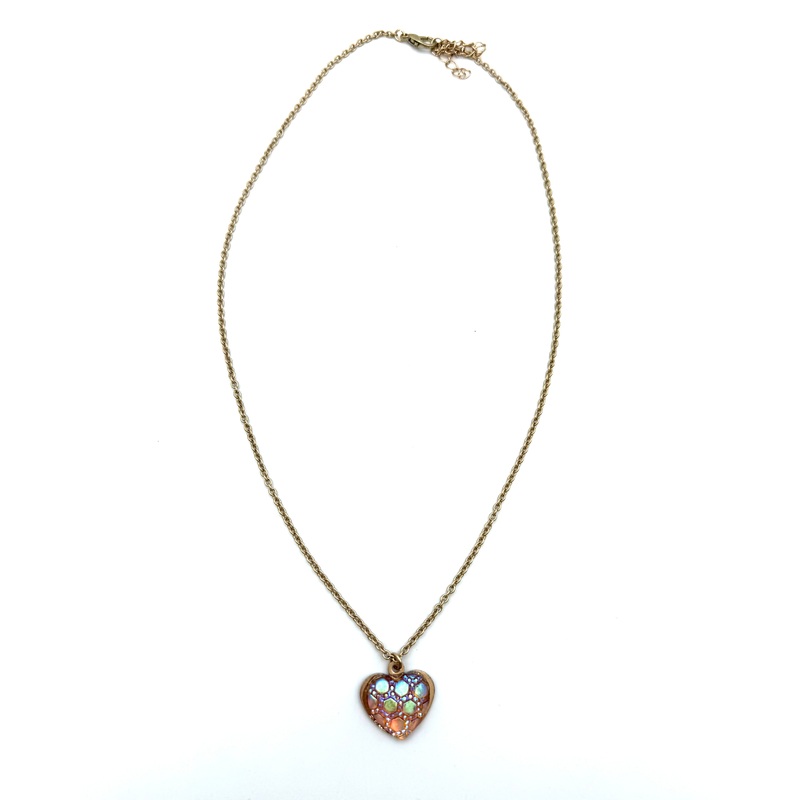 Gold Holographic Heart Necklace