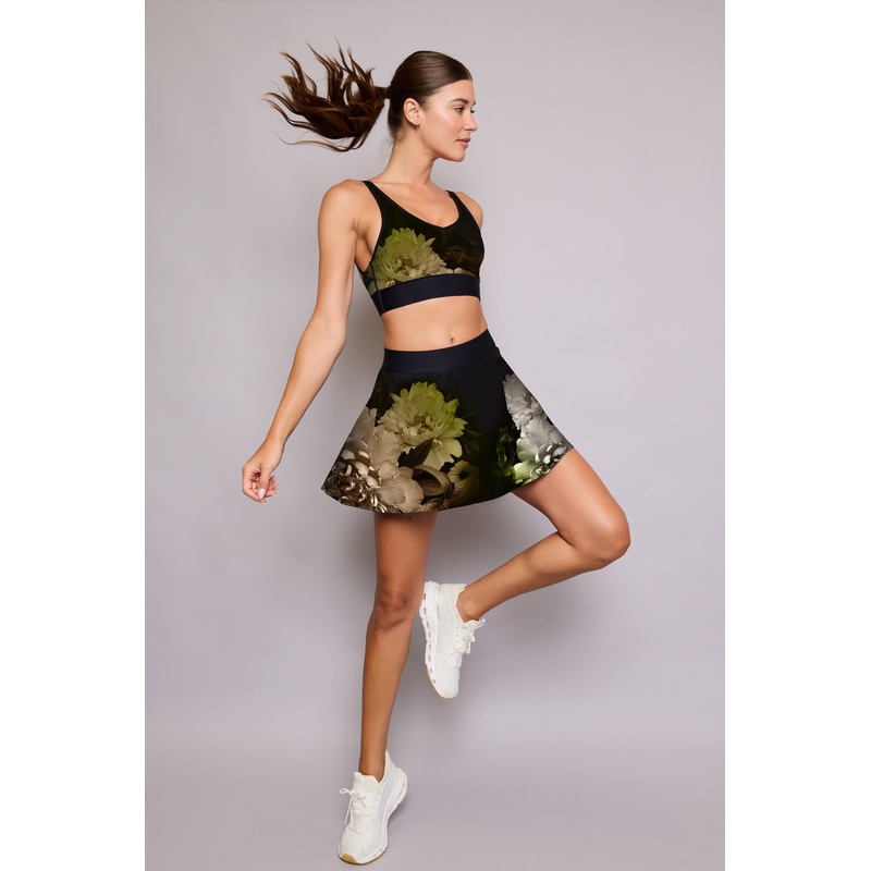 HIBISCUS SPEED FLOUNCE SKIRT CERULENE XS