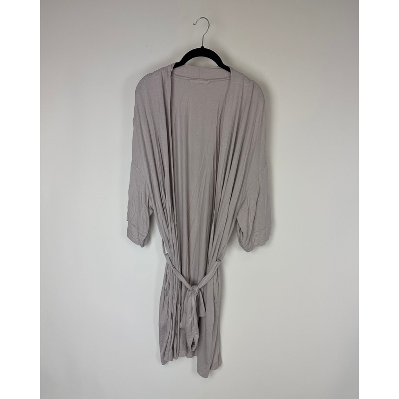 Lavender Gray Short Sleeve Robe – Small