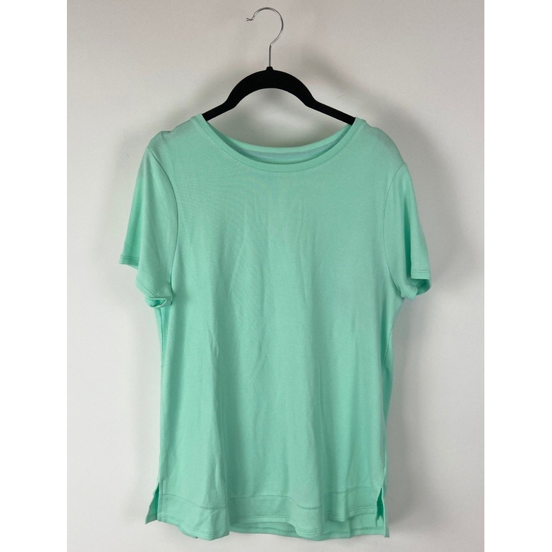 Teal Blue Flowy T-shirt – 1X
