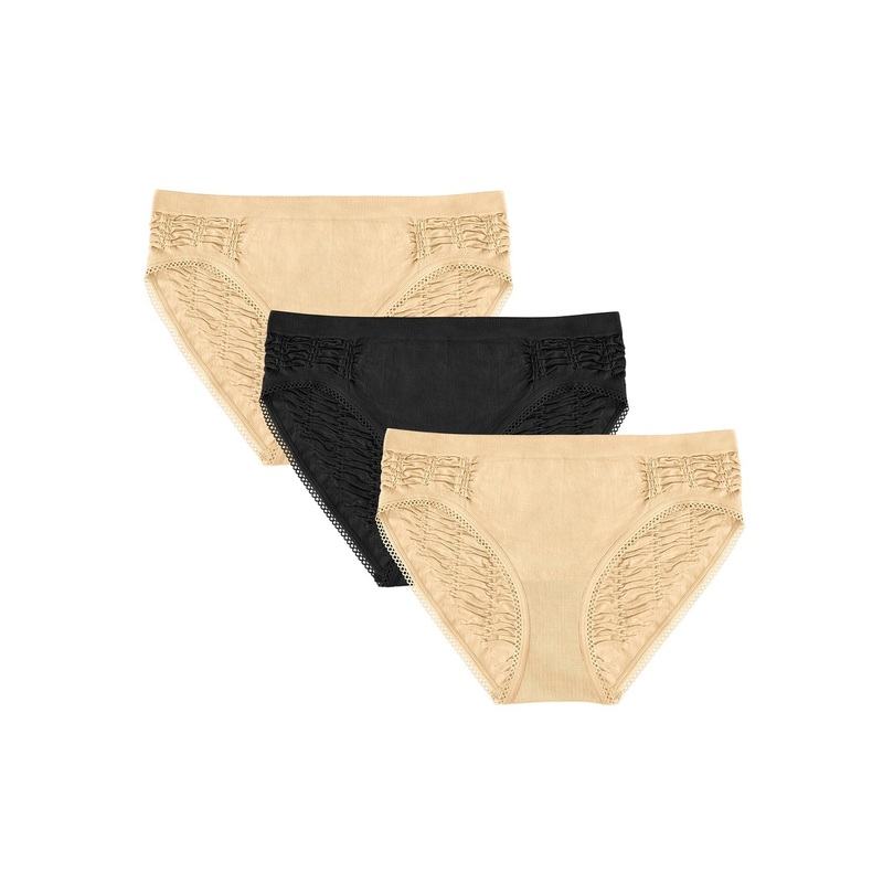 3 Pack Women Panties Comfort Hipster Panty Multicolor S