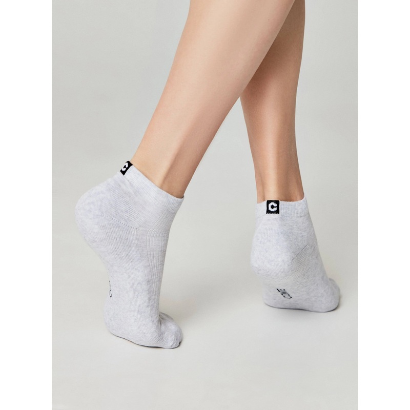 Cotton Ankle Socks Conte Active 571 – Terry Foot 6-7 Light Gray