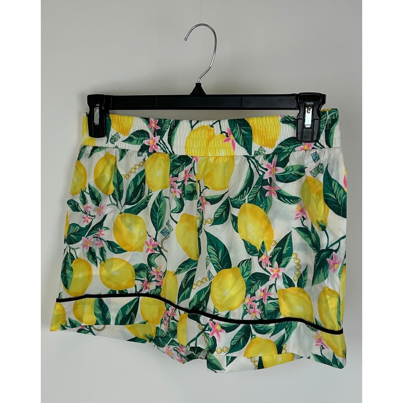 Lemon Print Pajama Bottoms – Small