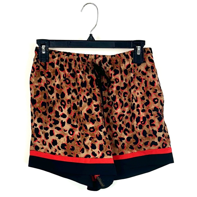Red Leopard Sleepwear Shorts – Small