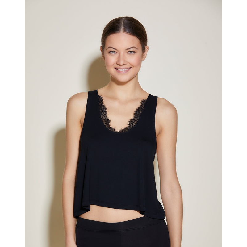 Crop Top Negro/Negro XS