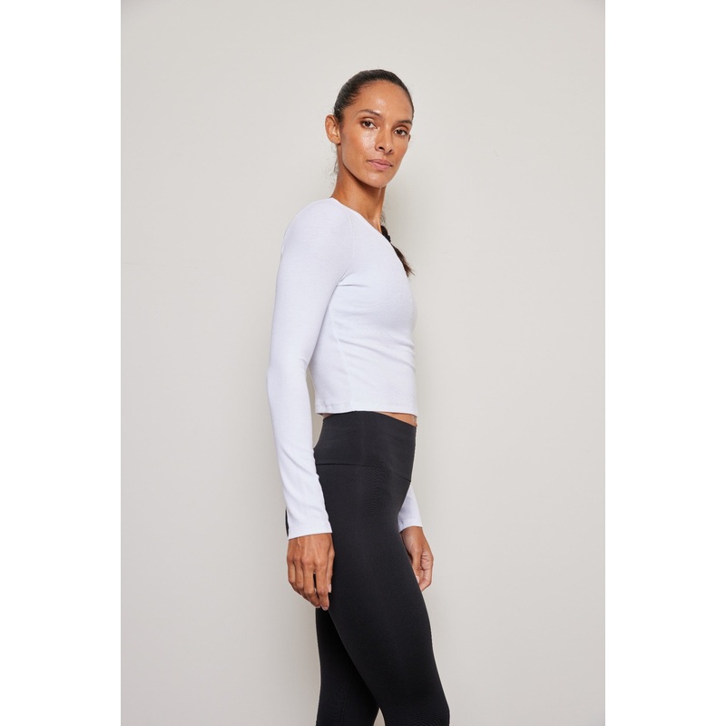 EQMT Plush Rib Long Sleeve Top NERO XS
