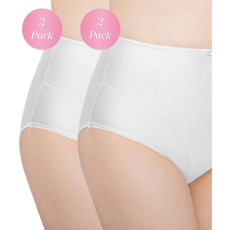 Exquisite Form Control Top Shaping Brief 2 Pack – White M