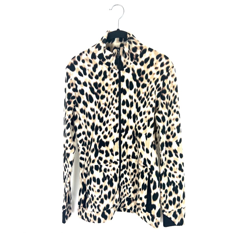 Leopard Print Zip Up – Size 2/4