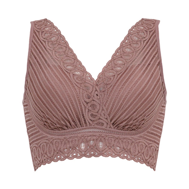 Sweet Night Lacy Sleep Bra S (US XS) Black