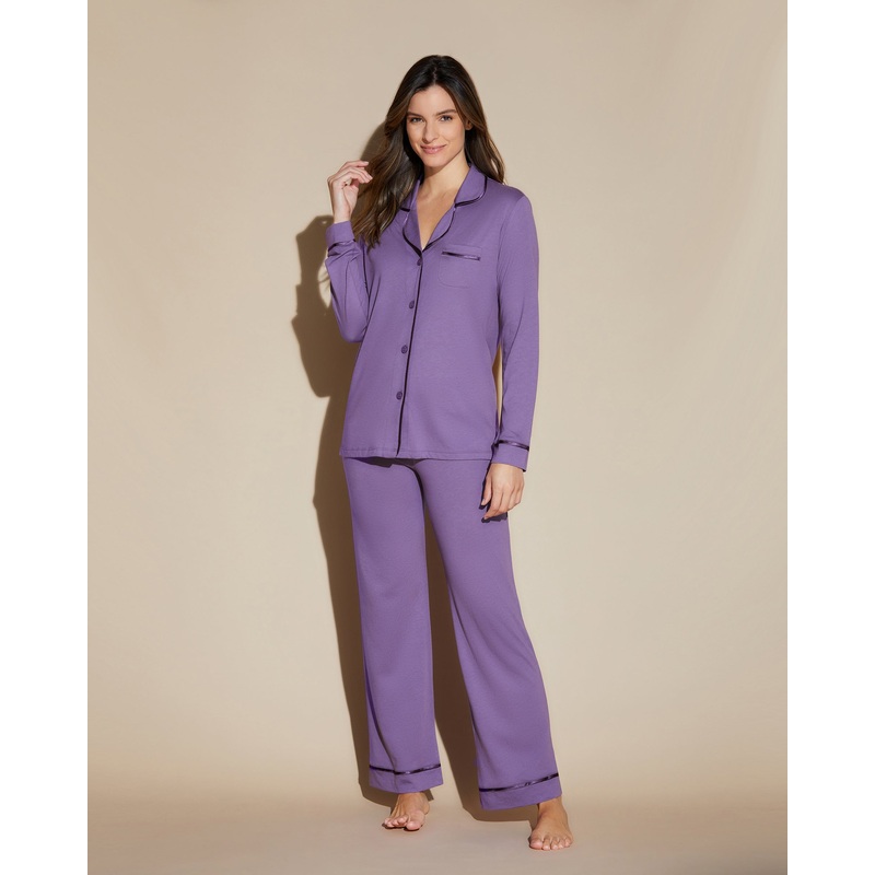 Conjunto De Pijama Con Camisa De Manga Larga Y Pantalones Himalayan Sky/Himalayan Sky XS
