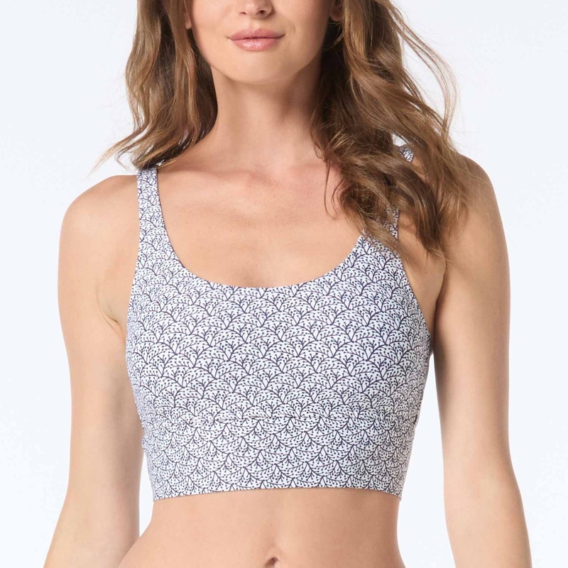 Empower Crop Top – H9G324 – Samoan Floral WHITE 06