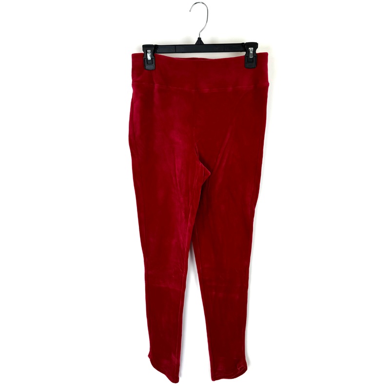 Red Fleece Lounge Leggings – Size 10/12