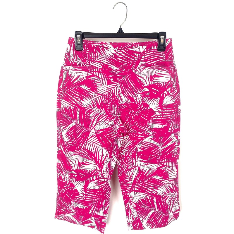Pink and White Tropical Print Pant  – Size 6/8