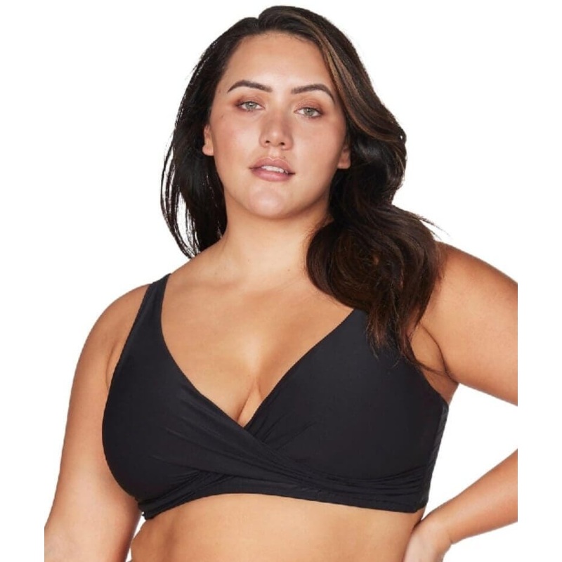 Artesands Recycled Hues Delacroix Cross Front D-G Cup Bikini Top – Black 8