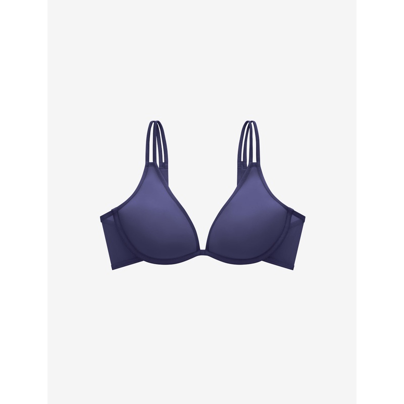 Bare Mesh Plunge Bra indigo 30B