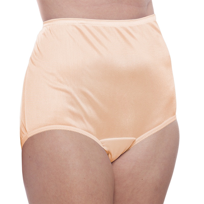 Nylon Brief Panty (Style 331/Plain Jane) 4 Pack in Beige 5