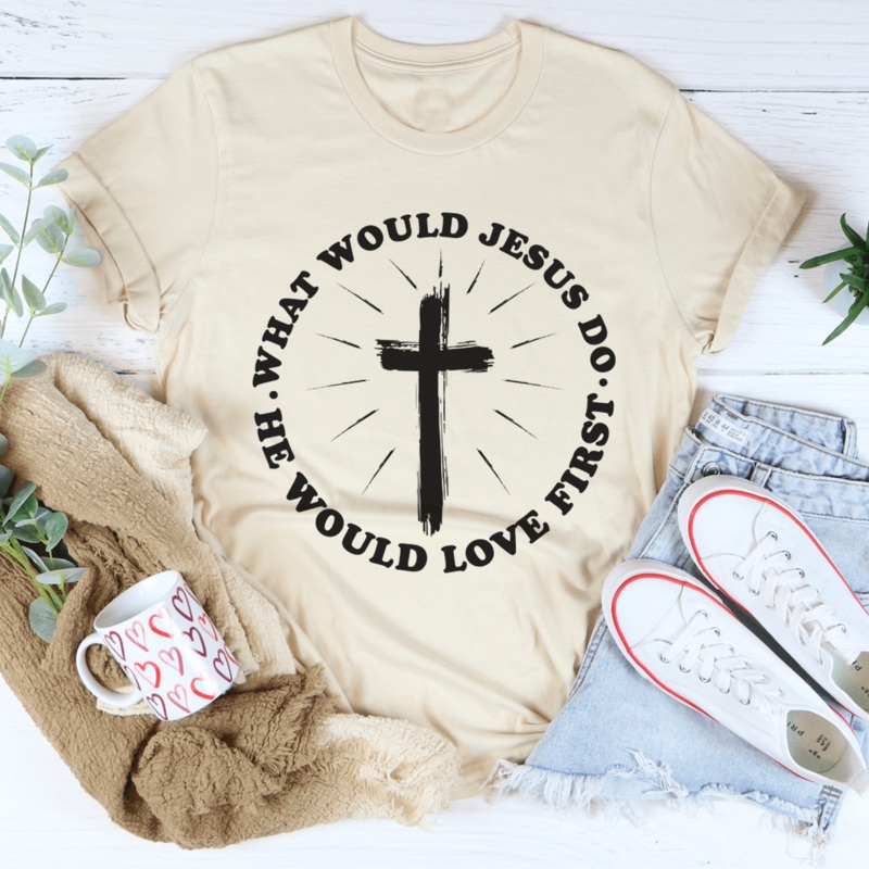 What Would Jesus Do Tee Heather Dust S