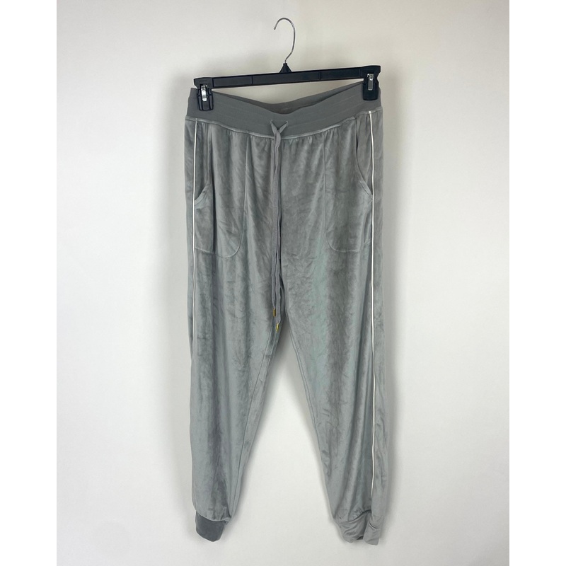 Velour Grey Joggers – Size 2-4