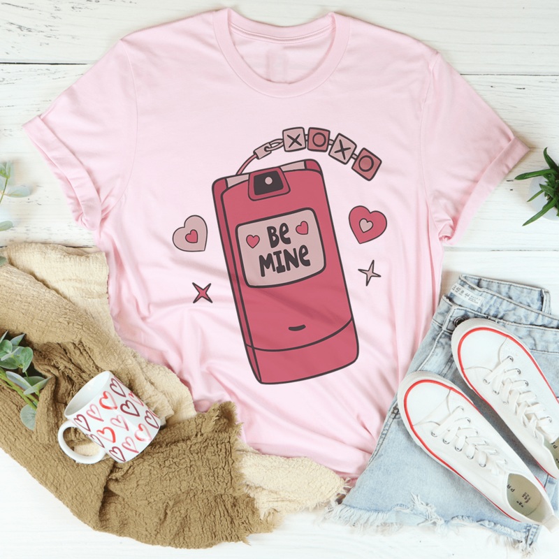XOXO Flip Phone Tee Pink S
