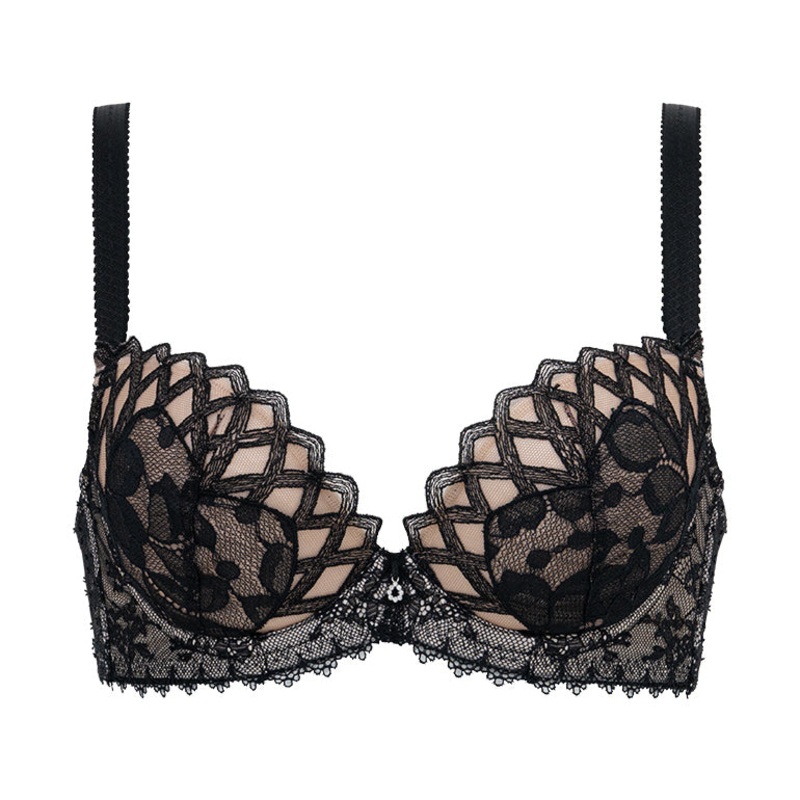 Belle Push-Up Plunge Bra 25S2 65C (US 30C) White
