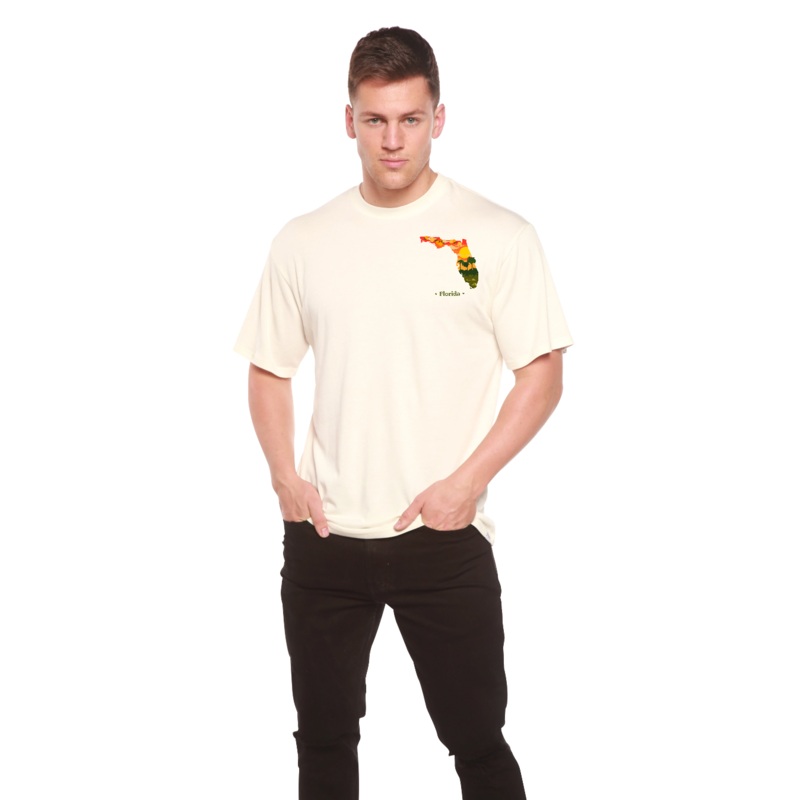 Florida Men’s Bamboo Short Sleeve Graphic T-Shirt Medium Black