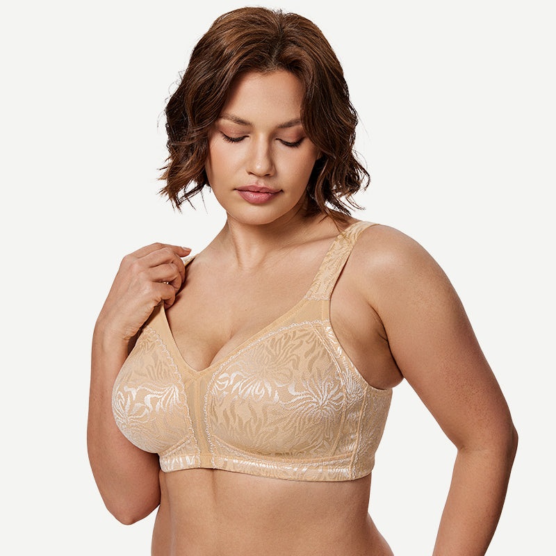 Minimizer Full Coverage Bra Non Padded Wire-free Dark Nude 36B/80B