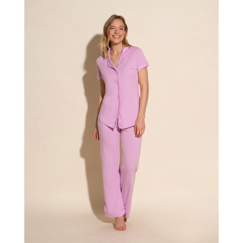 Short Sleeve Top & Pant Pajama Set Neela Flower/Neela Flower XS