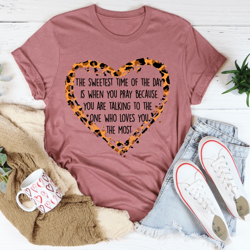 The Sweetest Time Of The Day Tee Mauve S