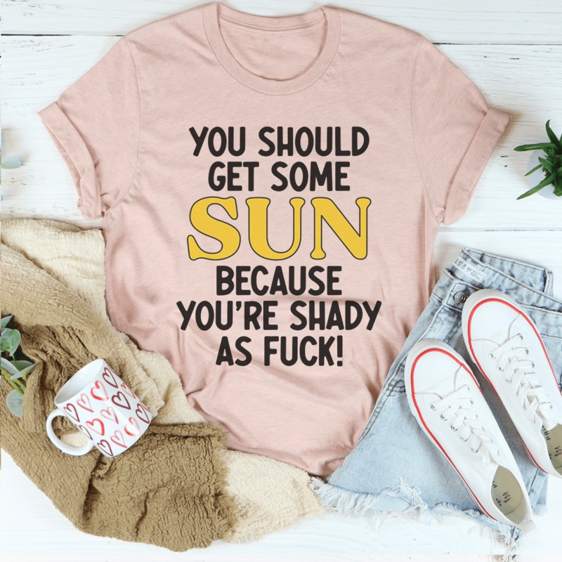 You Should Get Some Sun Tee Heather Prism Peach S