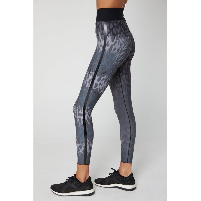 Get It Fast Ocelot Legging Teal Print/Peacock L Ultra High