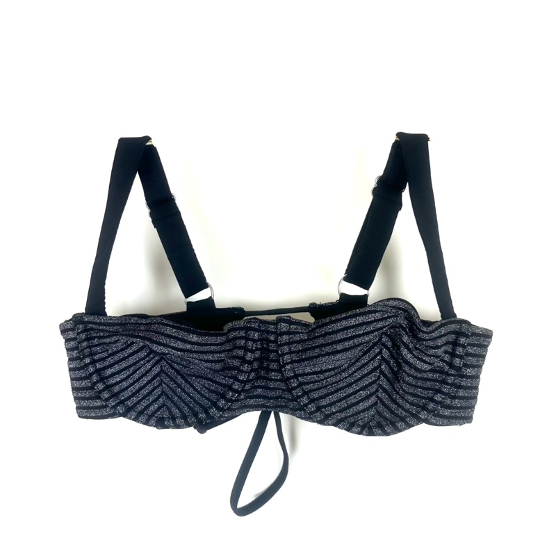Metallic Black Underwire Bikini Top – XS, M, L, XL, XXL, XXXL Extra Small