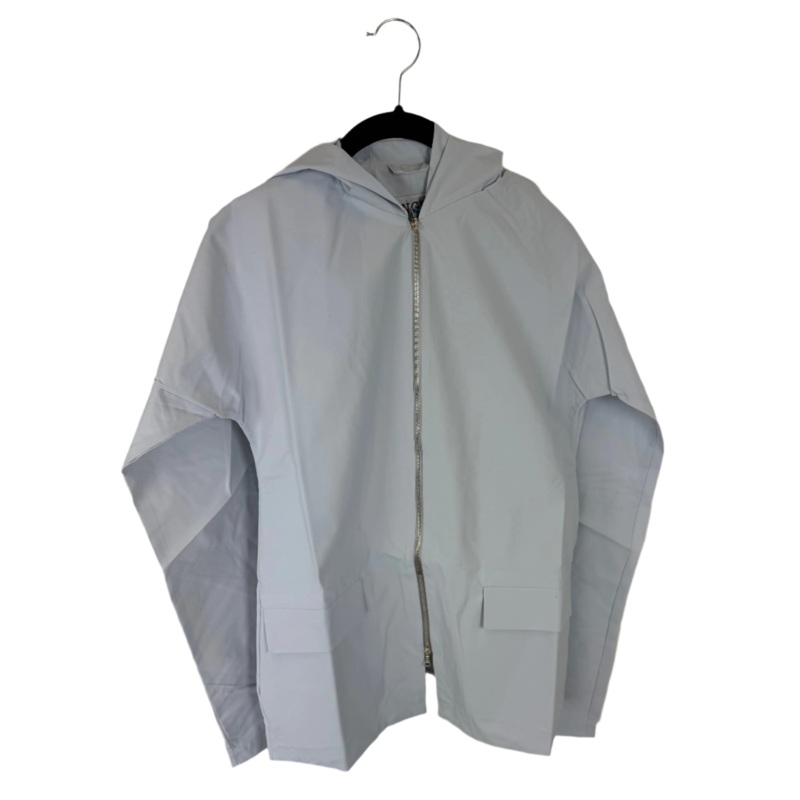 Pale Blue Raincoat With Hood – Size 0 – 8 Small (Size 0/2)