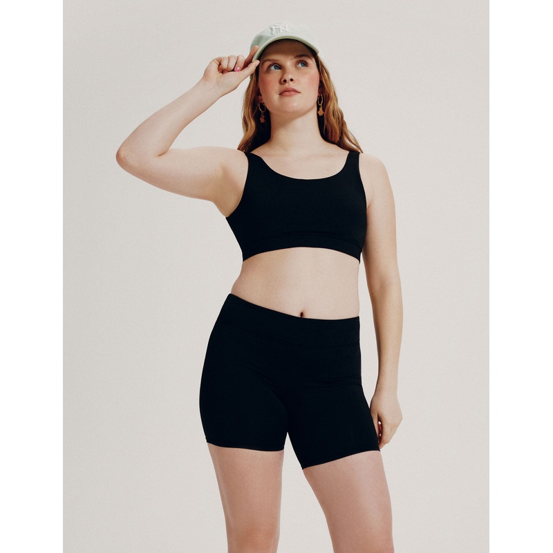 Teen Period Swim Short – Long Black XXS