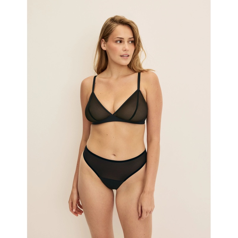 Essential Full Mesh Thong Black XS