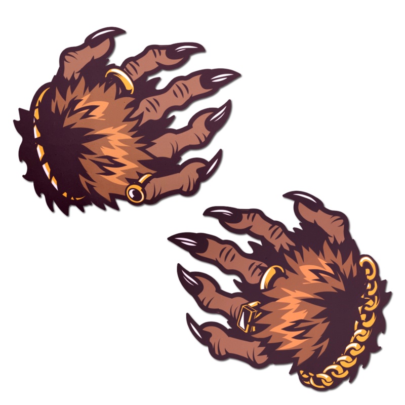 Monster Hands Pasties: Classy Werewolf Claws Nipple Covers by Pastease