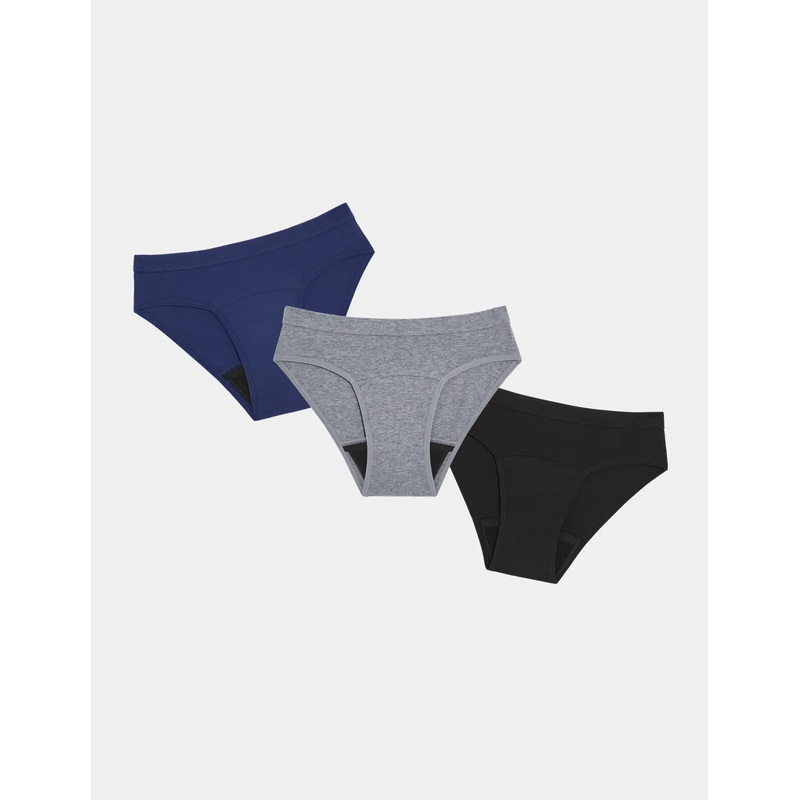 Teen Leakproof Cotton Bikini 3-Pack